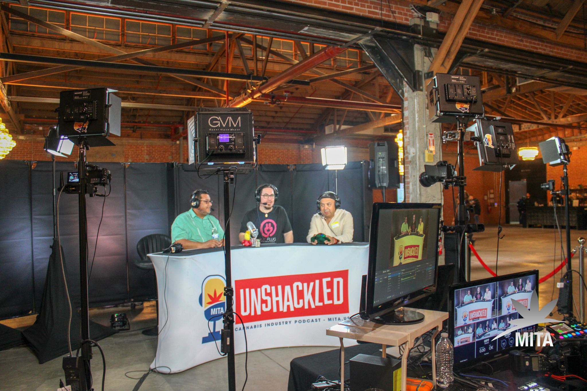MITA Arizona Cannabis Business Networking Event Pictured: Raul Molina Owner of the Mint Dispensaries, Max Juhasz Owner of Dope SEO, and Demitri Downing Founder of MITA