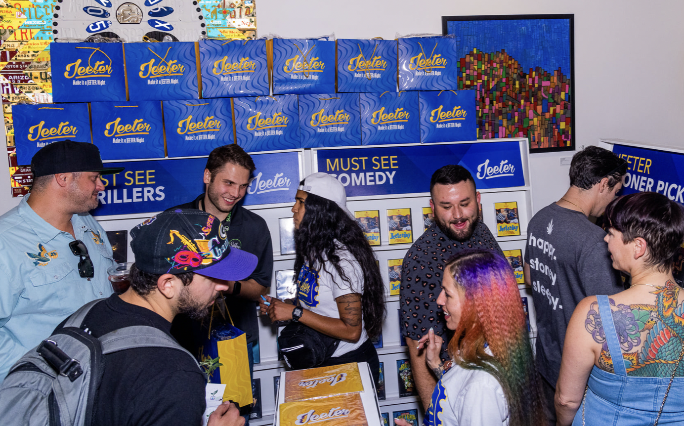 Jeeter Brands at MITA an Arizona Cannabis Business Networking Event Pictured: Jennifer Miles at Plant, Body, & Soul, and others!
